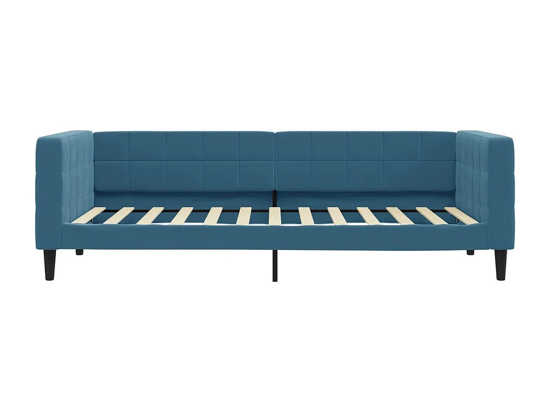 Divano letto con letto estraibile senza materasso blu 90x200 cm