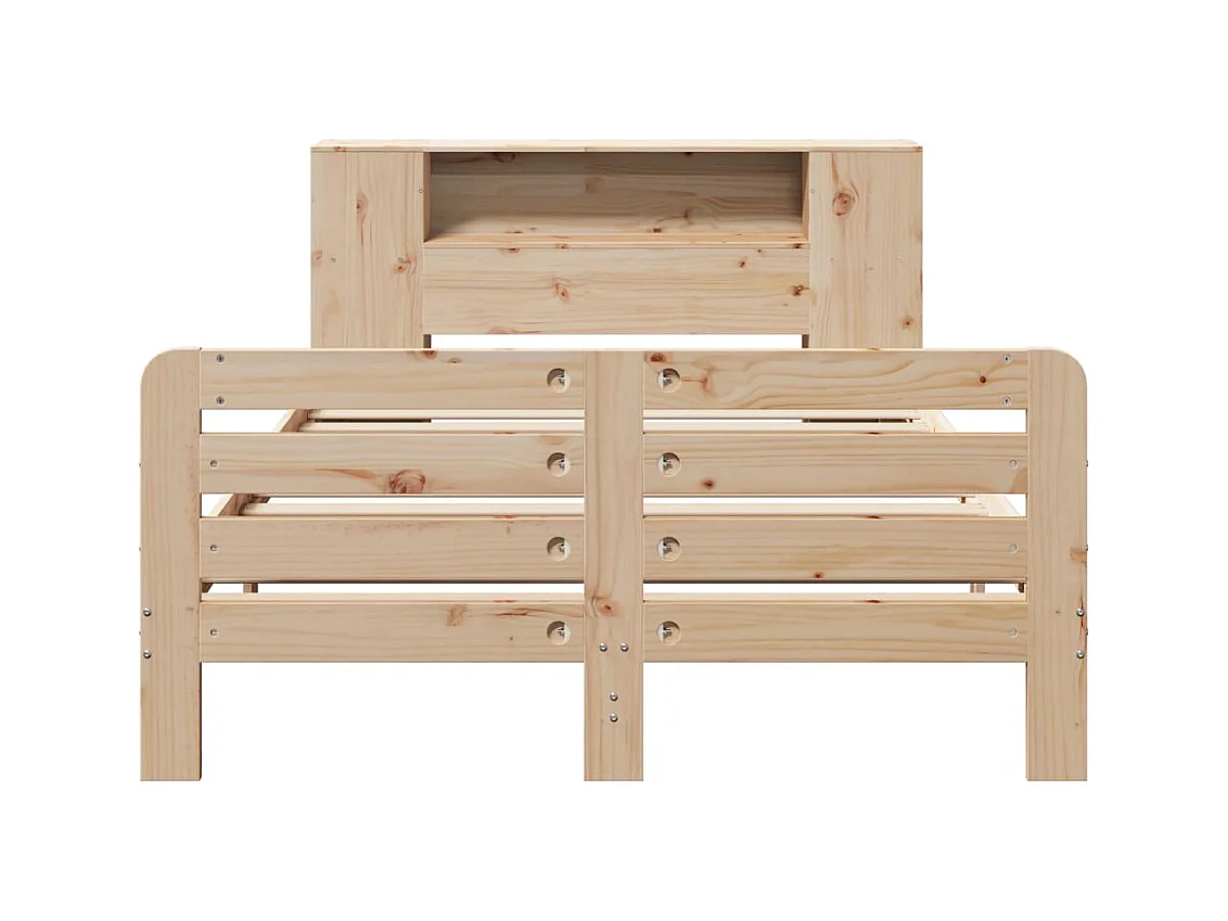 Cadre de lit sans matelas 135x190 cm bois de pin massif