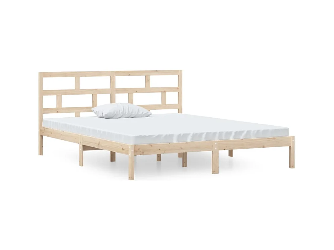 Bedframe van massief hout zonder matras