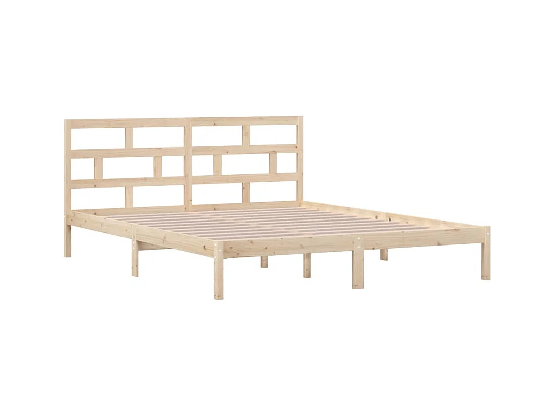 Bedframe van massief hout zonder matras