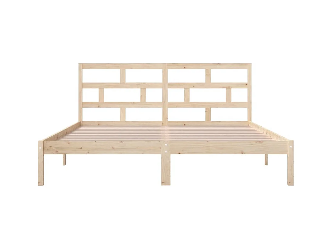 Bedframe van massief hout zonder matras