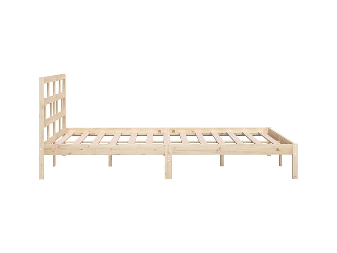 Bedframe van massief hout zonder matras