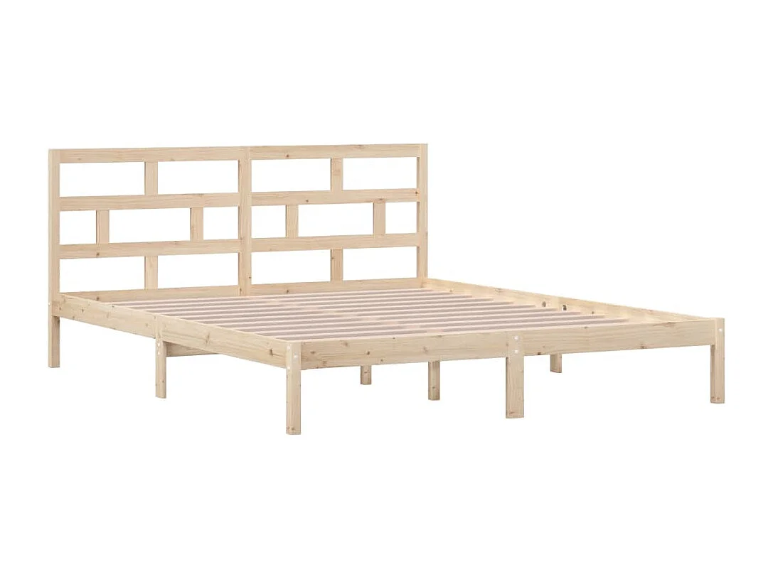Bedframe van massief hout zonder matras