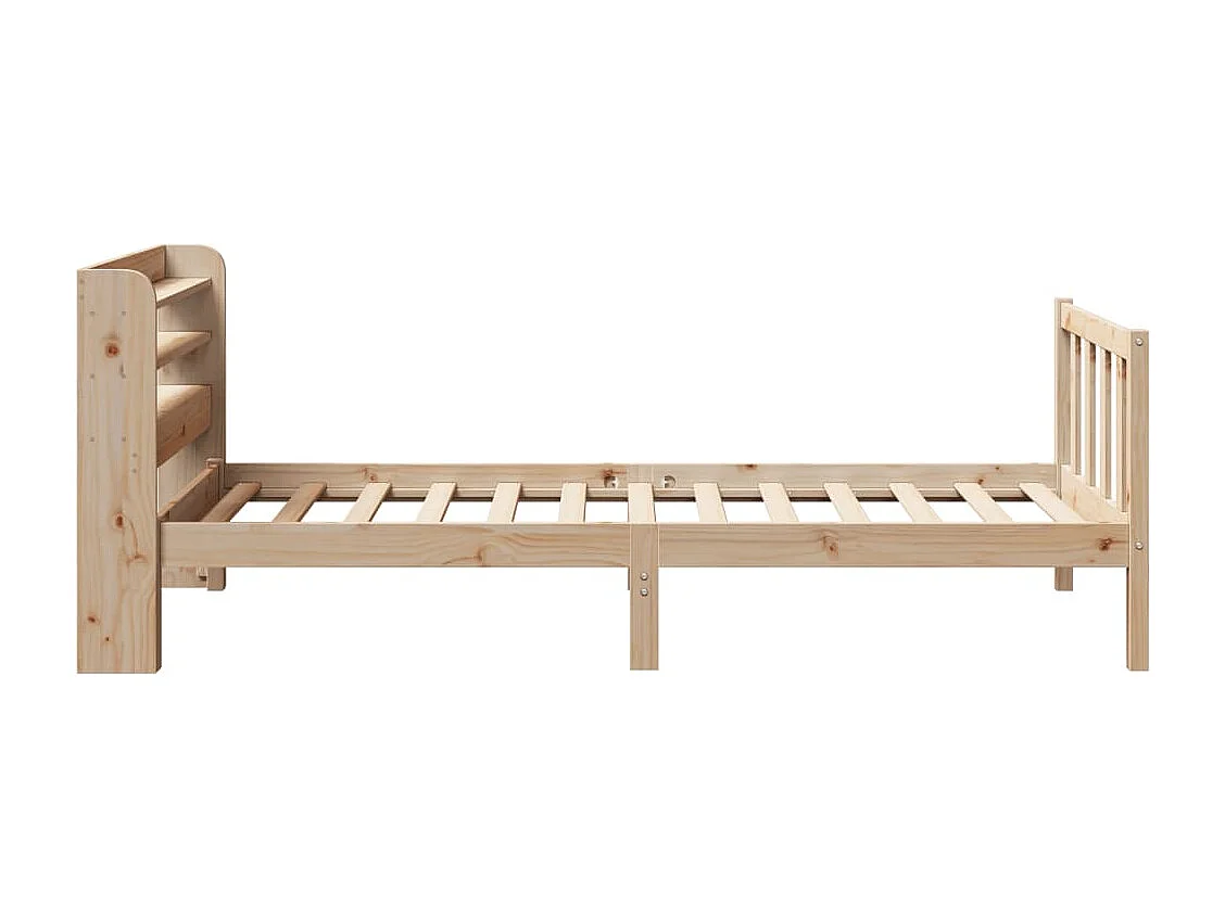 Struttura letto senza materasso 90x200 cm in legno massello di pino