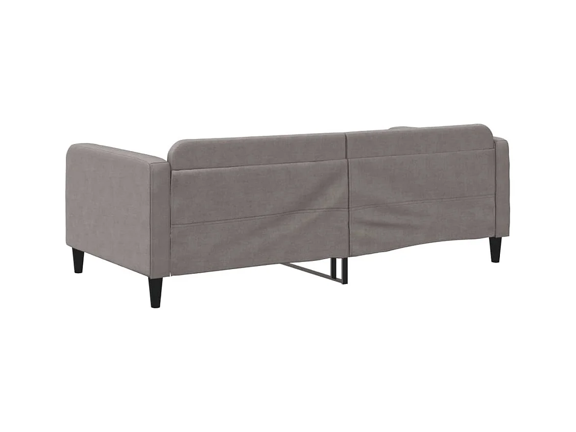 Taupe slaapbank 100x200 cm stof