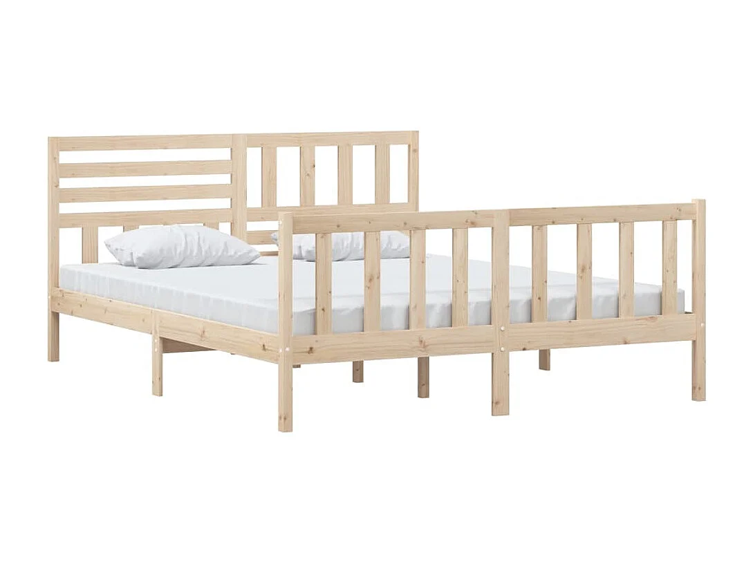Bedframe van massief hout zonder matras 160x200 cm