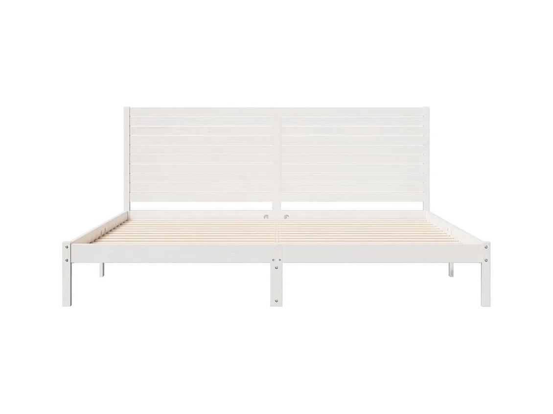Cadre de lit extra long sans matelas 180x220 cm bois massif