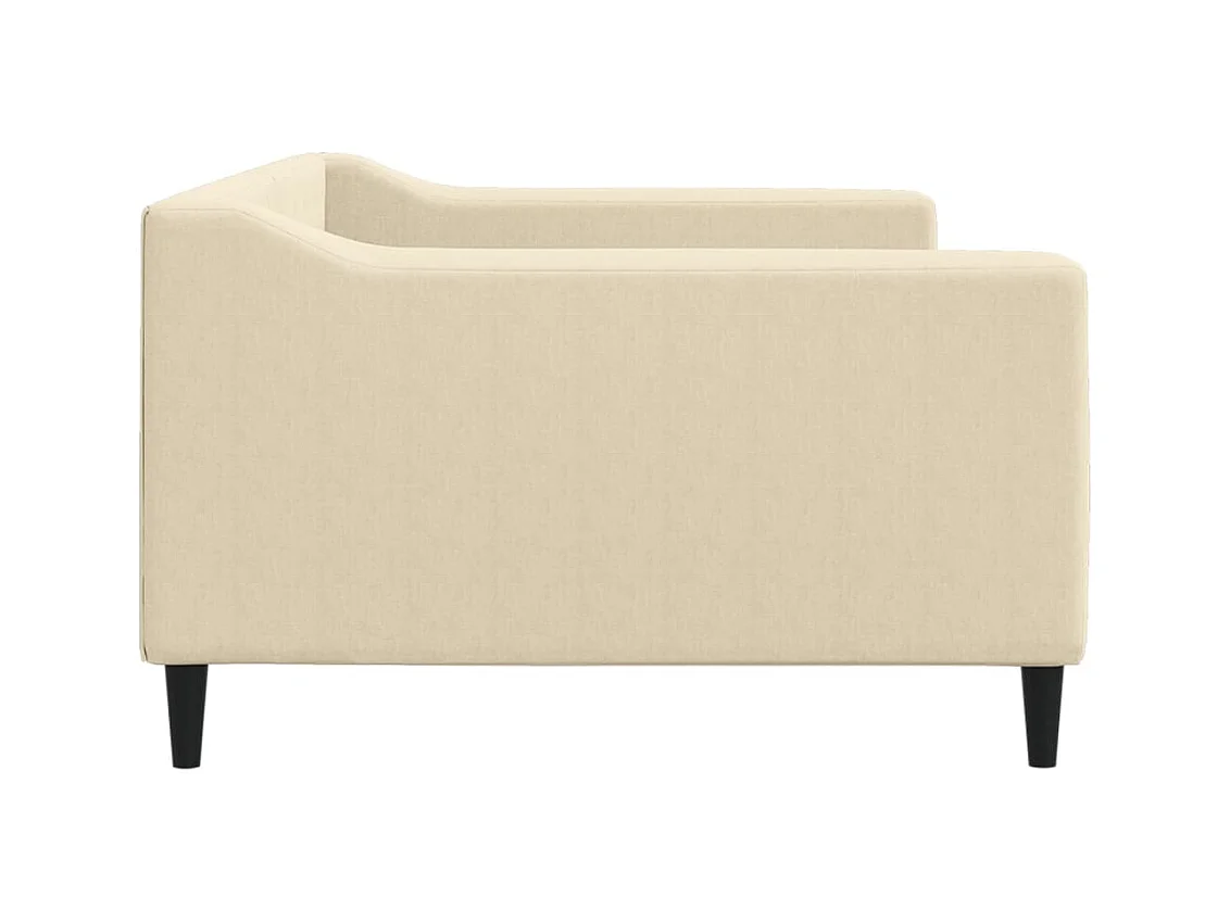 Sofá cama color crema de 100x200 cm de tela