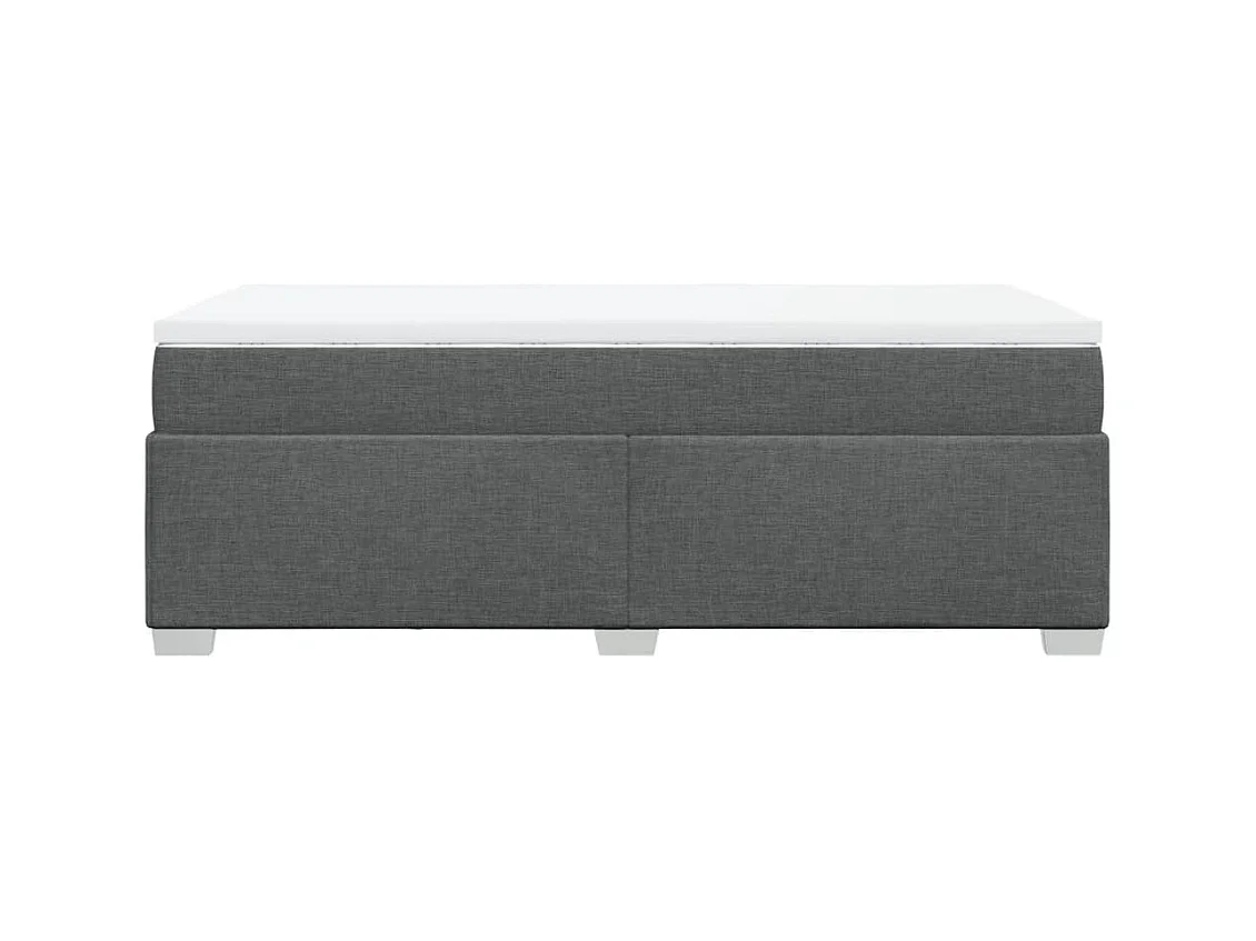 Somier de láminas y colchón Gris oscuro 90x190 cm Tejido