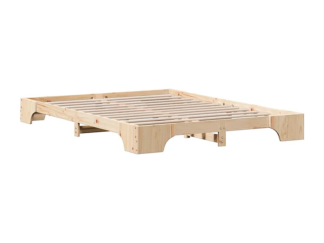 Cadre de lit Pin massif 150 x 200 cm Bois massif en pin
