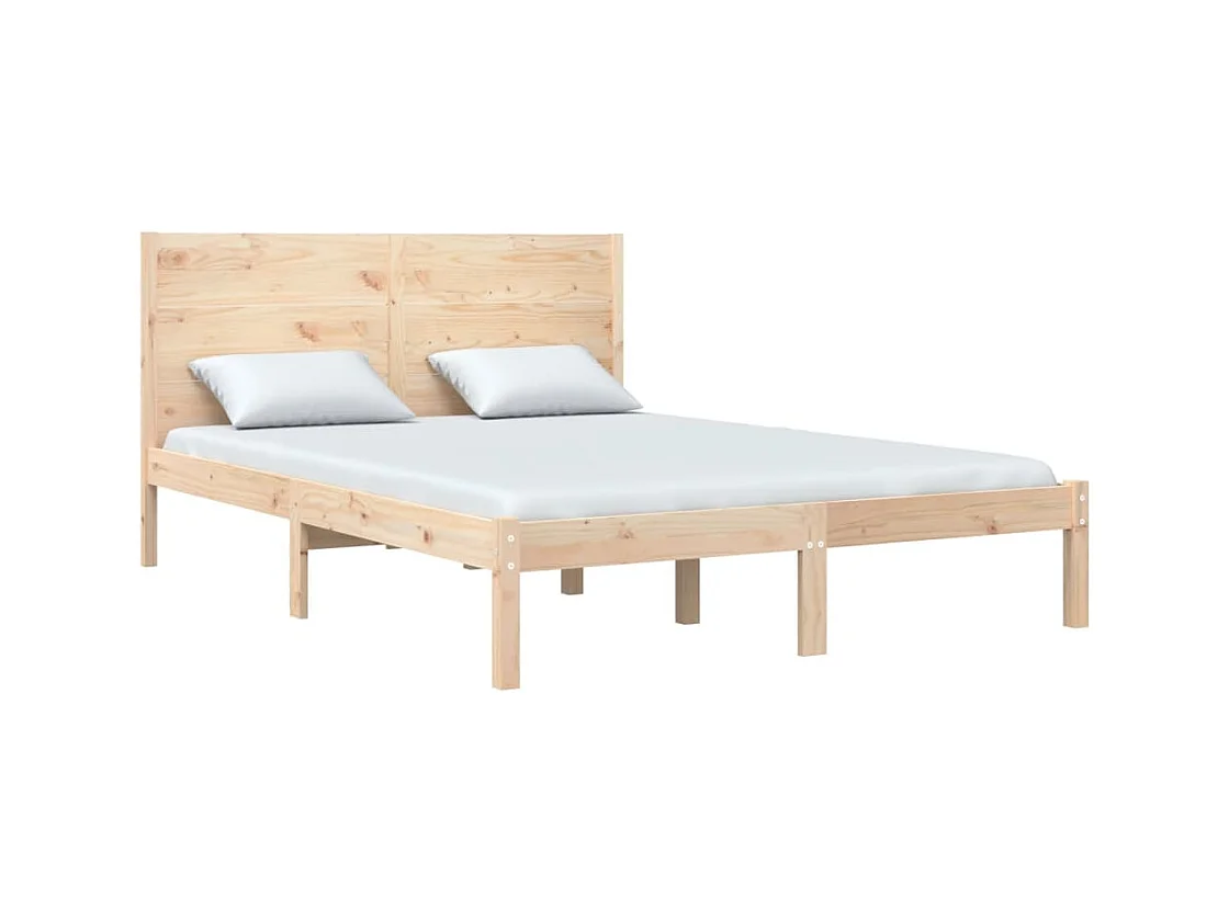 Bettgestell ohne Matratze 160x200 cm Kiefer Massivholz