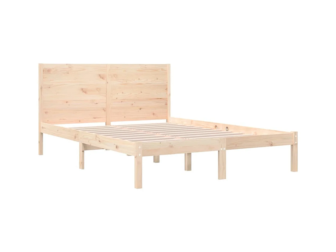 Bettgestell ohne Matratze 160x200 cm Kiefer Massivholz