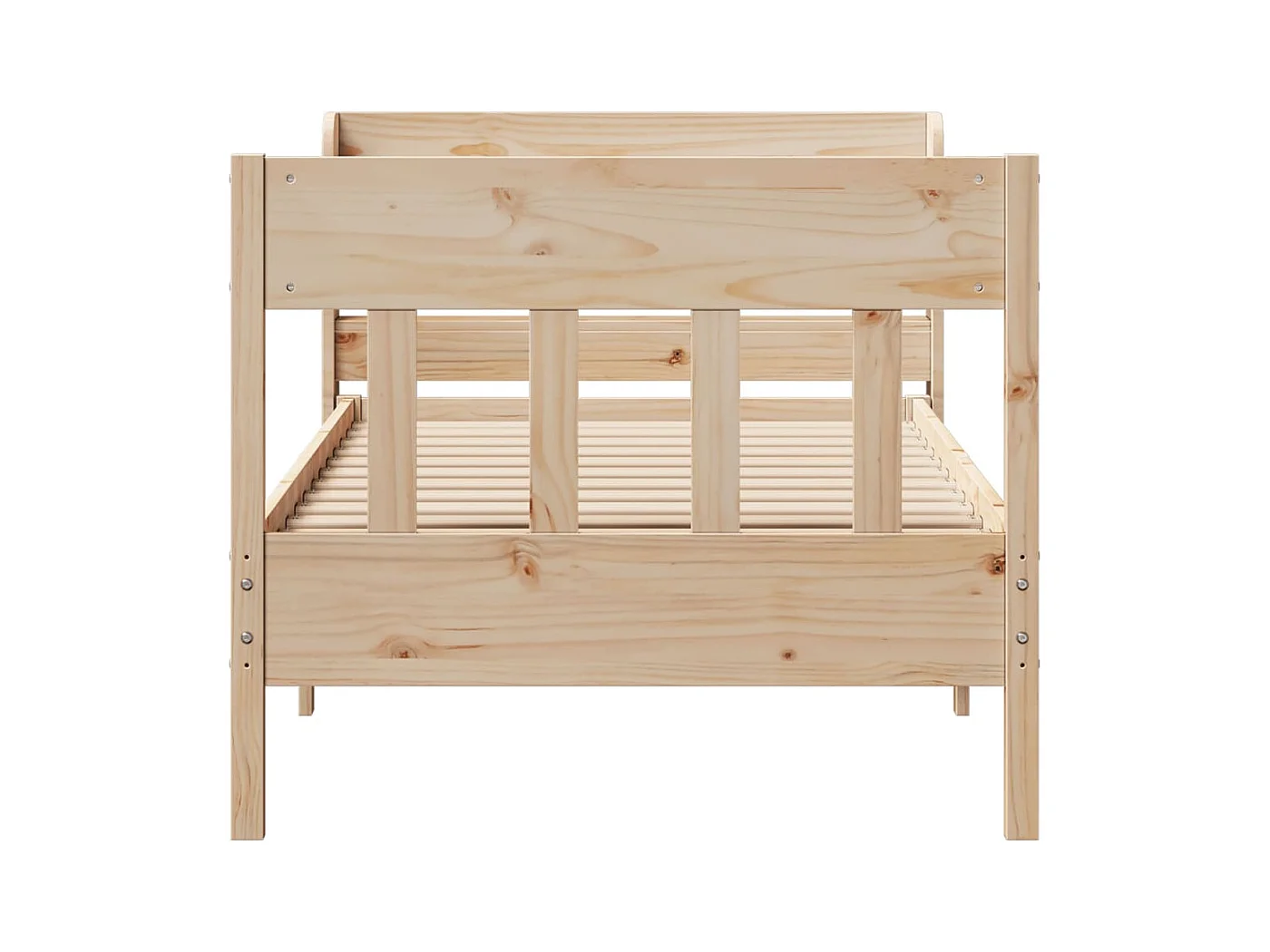 Struttura letto senza materasso 90x190 cm in legno massello di pino