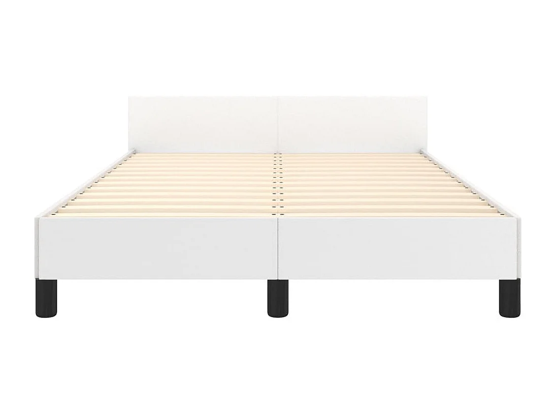 Struttura letto senza materasso bianco 120x200 cm similpelle