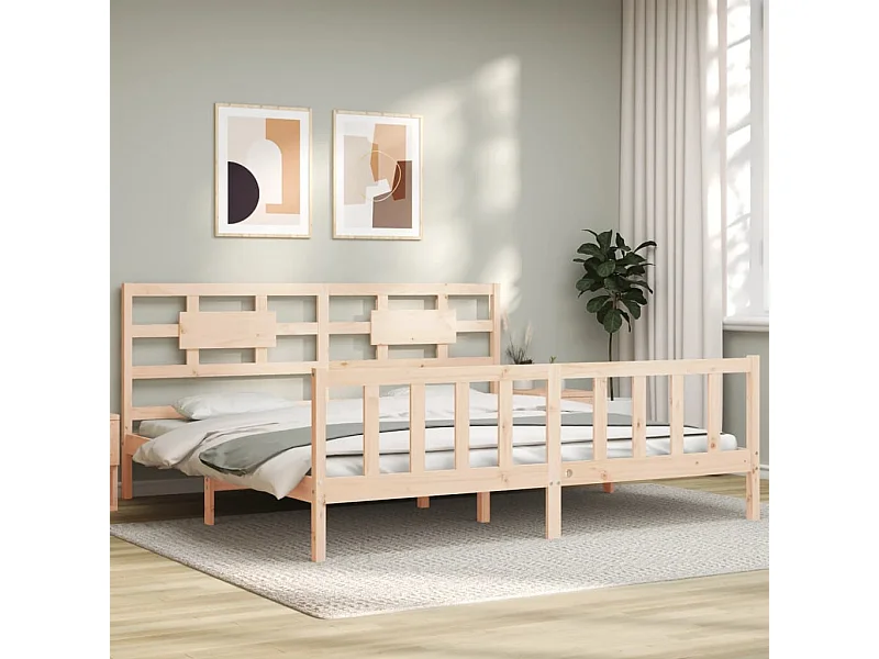 Bedframe zonder matras 200x200 cm massief grenenhout