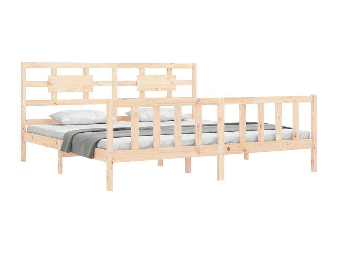 Bedframe zonder matras 200x200 cm massief grenenhout