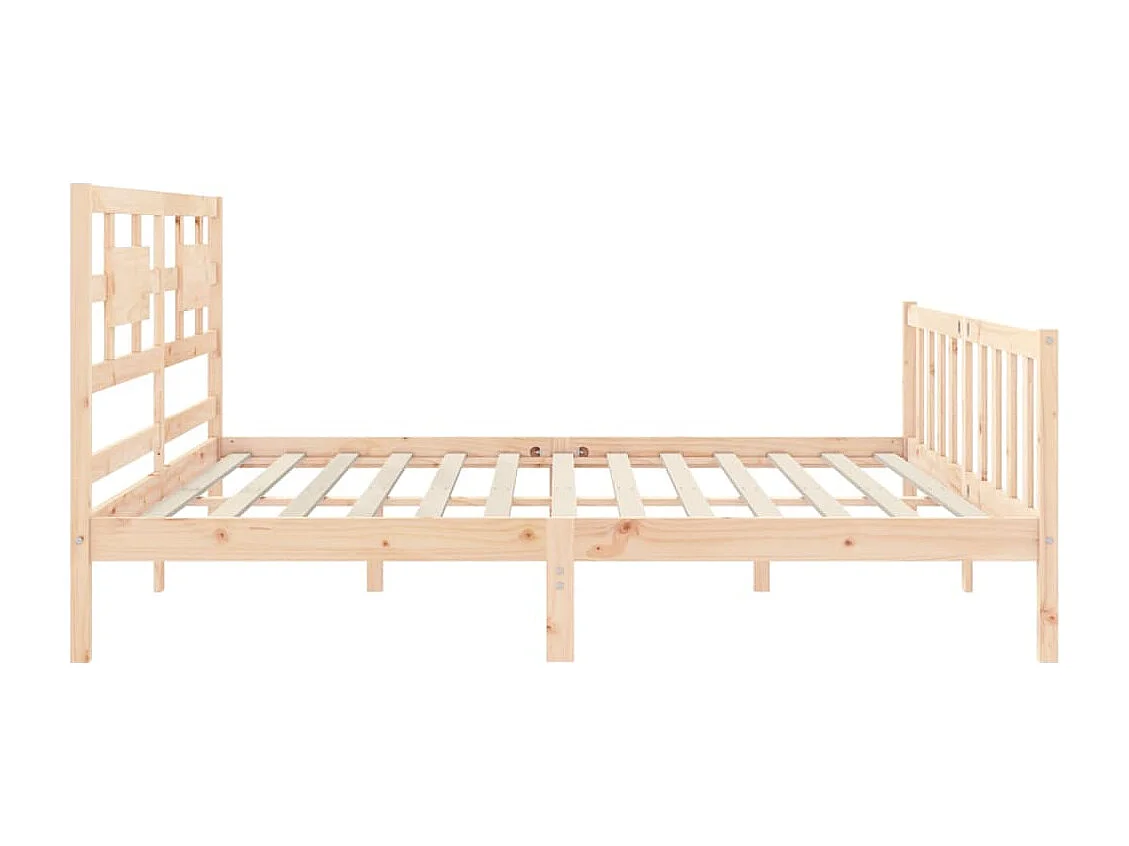 Bedframe zonder matras 200x200 cm massief grenenhout