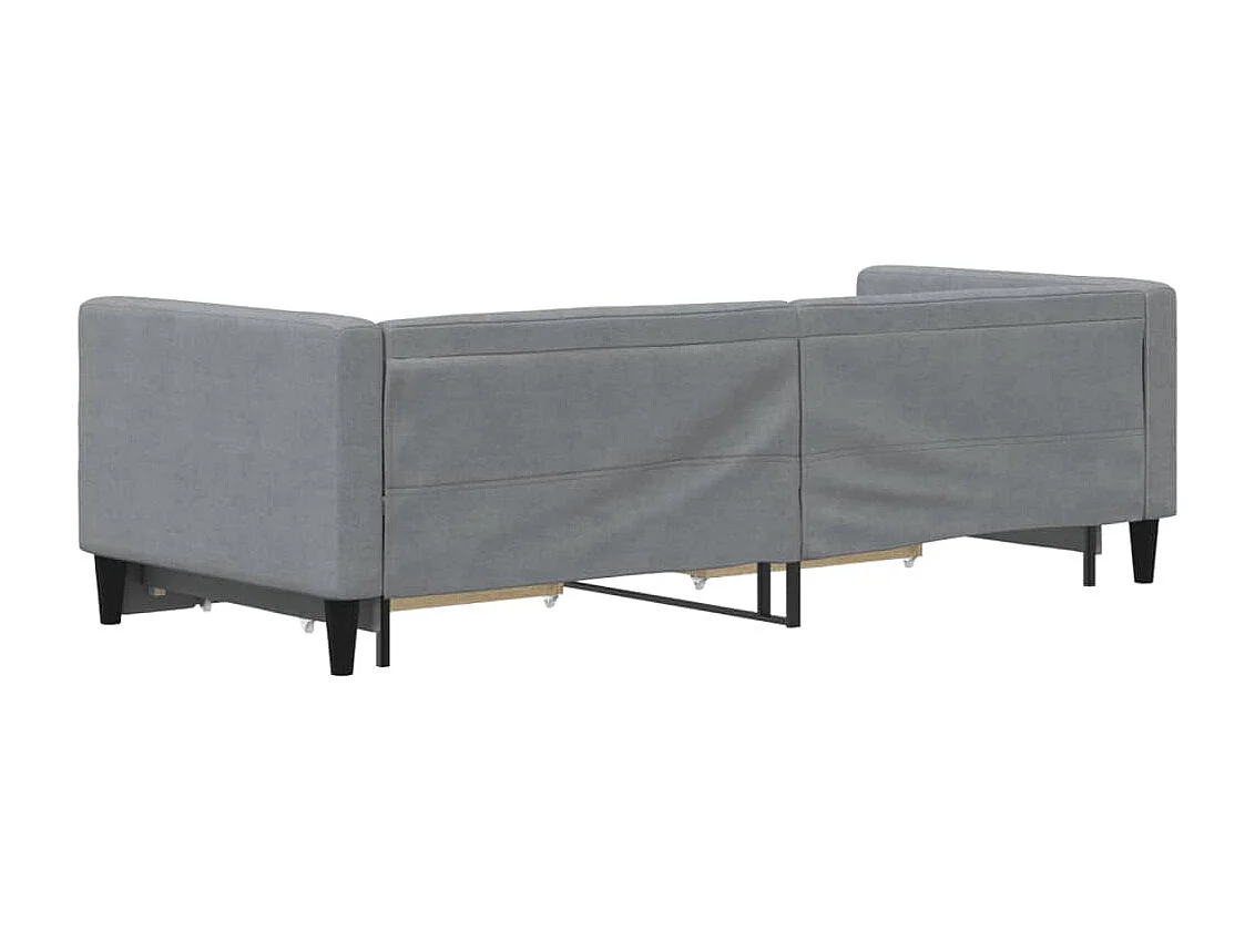 Lit de jour avec gigogne et tiroirs sans matelas 80x200 cm