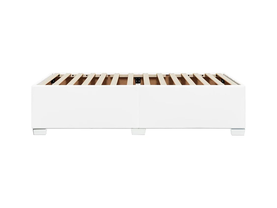 Bedframe zonder matras wit 80x200 cm kunstleer