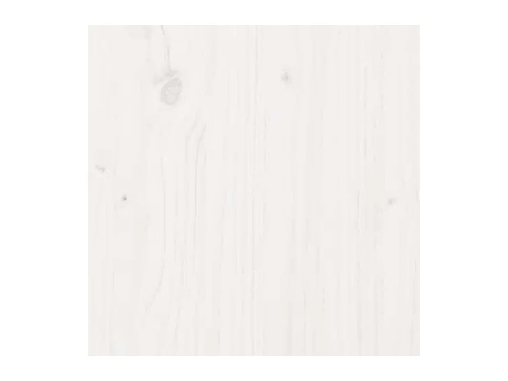 Cadre de lit sans matelas blanc bois massif 160x200 cm