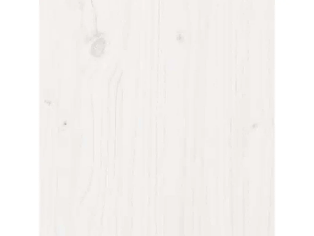 Cadre de lit sans matelas blanc bois massif 160x200 cm