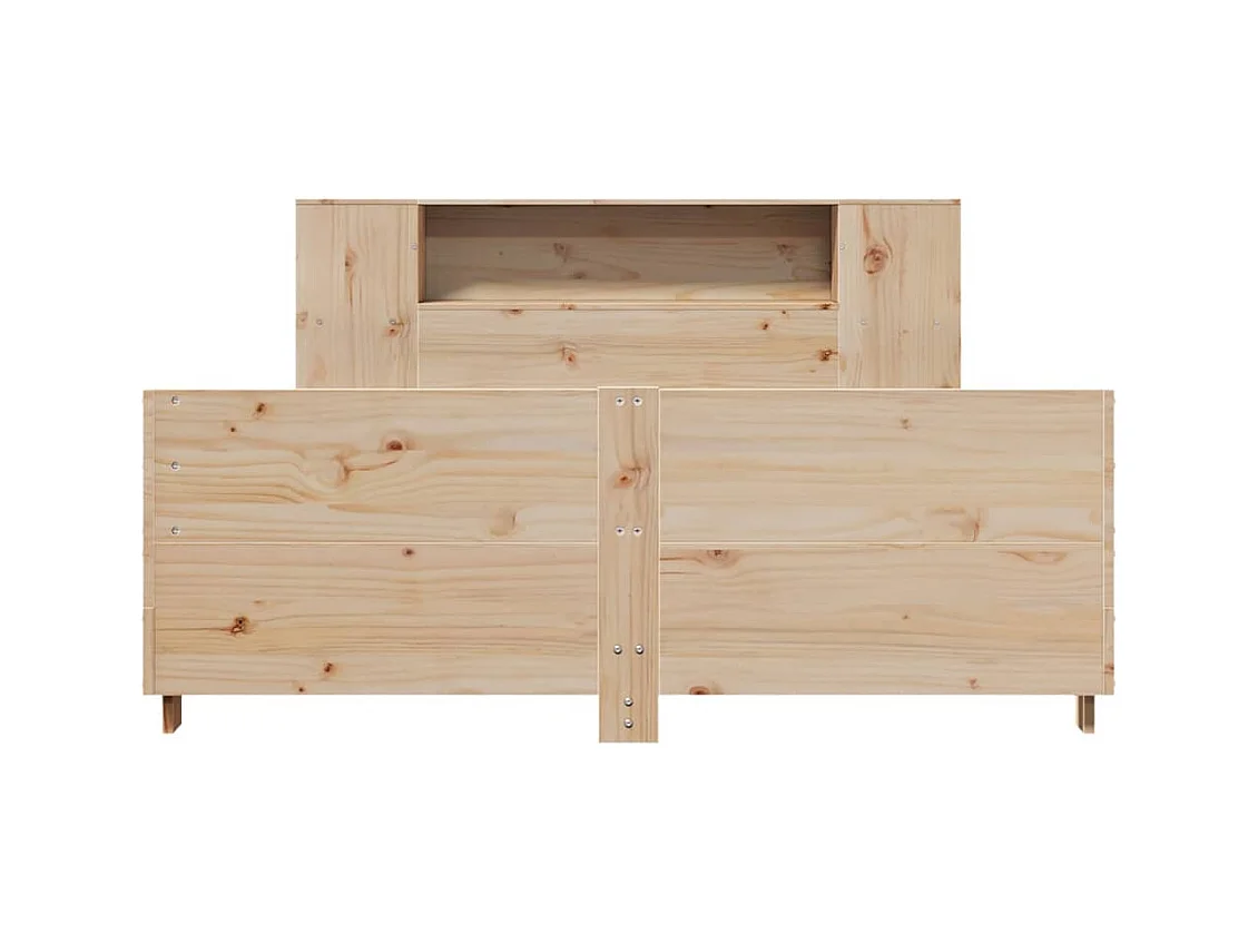Cadre de lit sans matelas 150x200 cm bois de pin massif