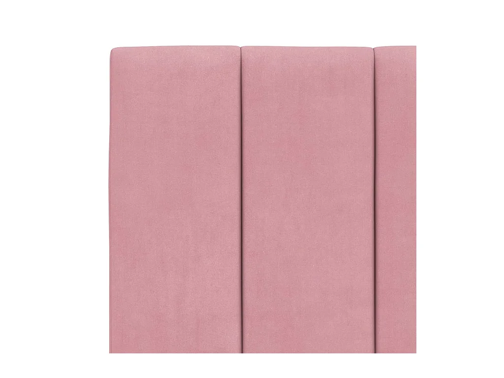 Cadre de lit sans matelas rose 180x200 cm velours