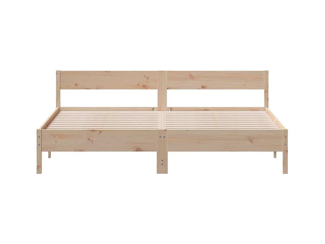 Estructura de cama sin colchón 180x200 cm madera maciza de pino