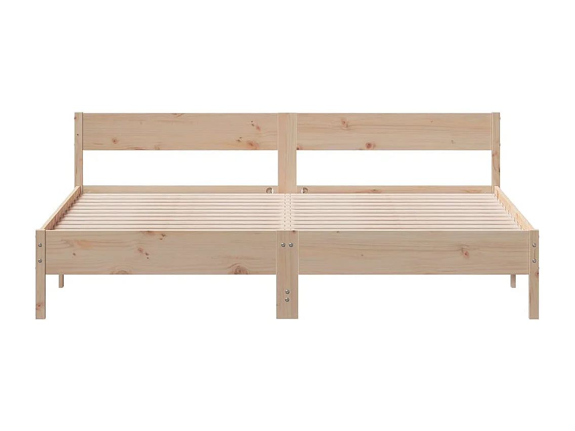 Estructura de cama sin colchón 180x200 cm madera maciza de pino