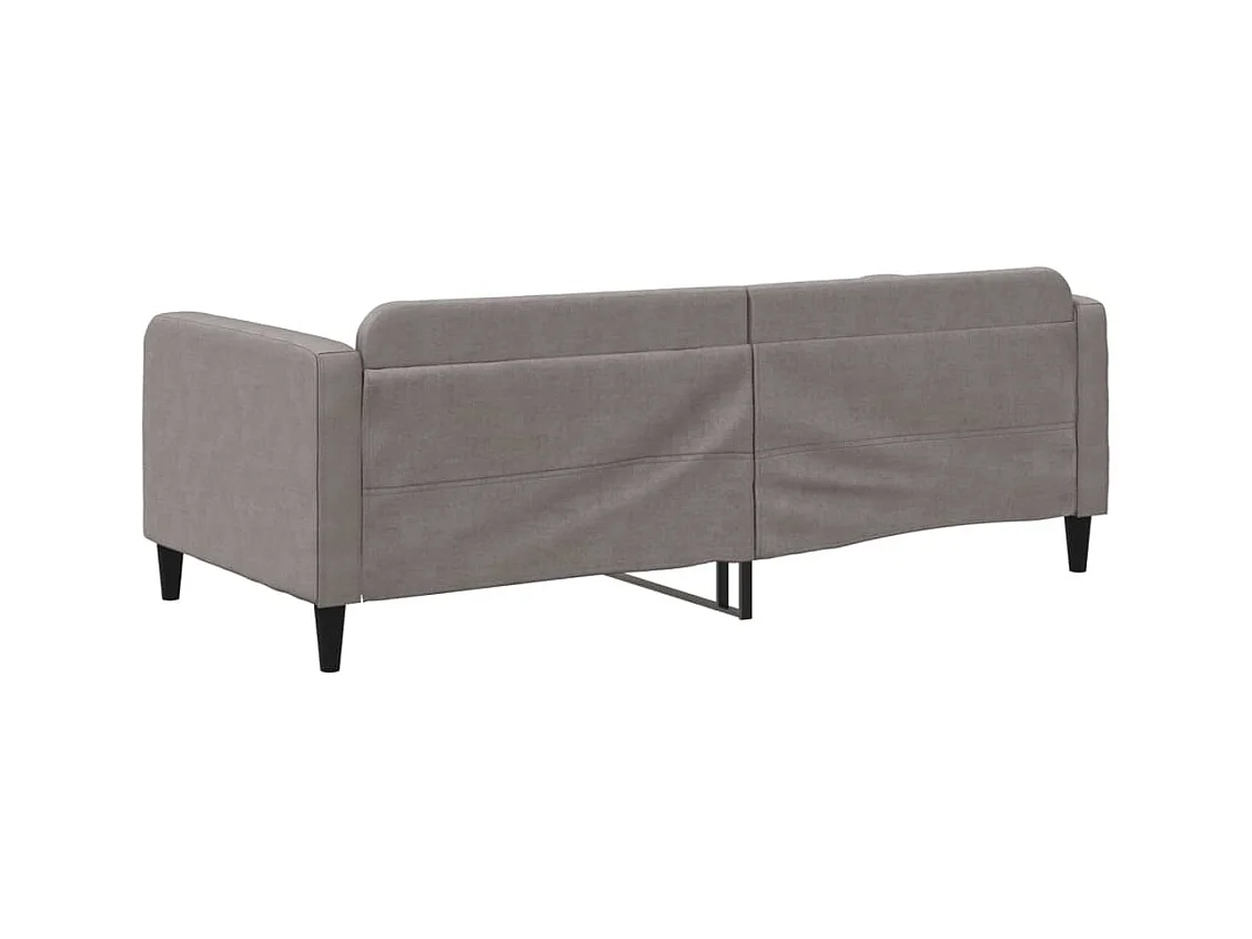 Divano letto senza materasso in tessuto tortora 90x200 cm