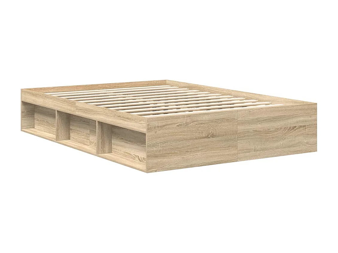 Bedframe zonder matras Sonoma eiken 120x190 cm