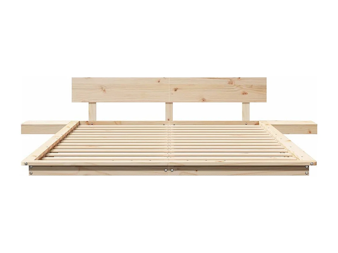 Cadre de lit Marron 140 x 200 cm bois