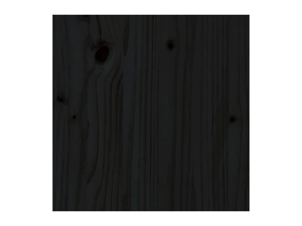 Struttura letto senza materasso in legno massello nero 135x190 cm