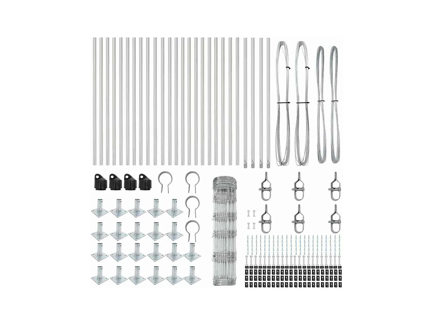 Struttura letto senza materasso in legno massello nero 140x190 cm