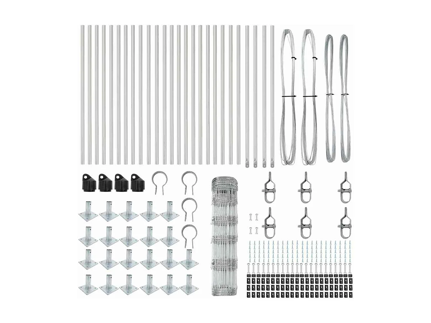 Cadre de lit sans matelas noir bois massif 140x190 cm