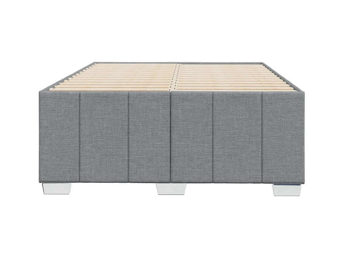 Bedframe zonder matras lichtgrijs 120x190 cm stof