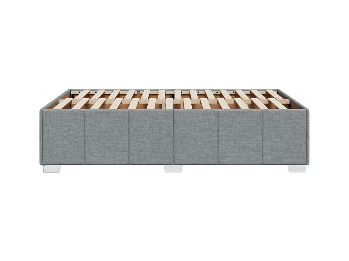 Bedframe zonder matras lichtgrijs 120x190 cm stof