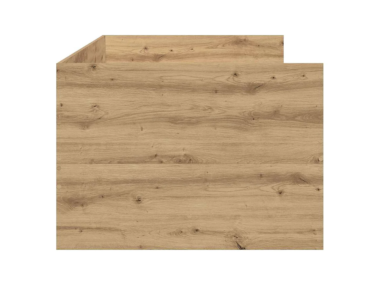 Dagbedframe met lades, handgemaakt eikenhout, 90 x 200 cm