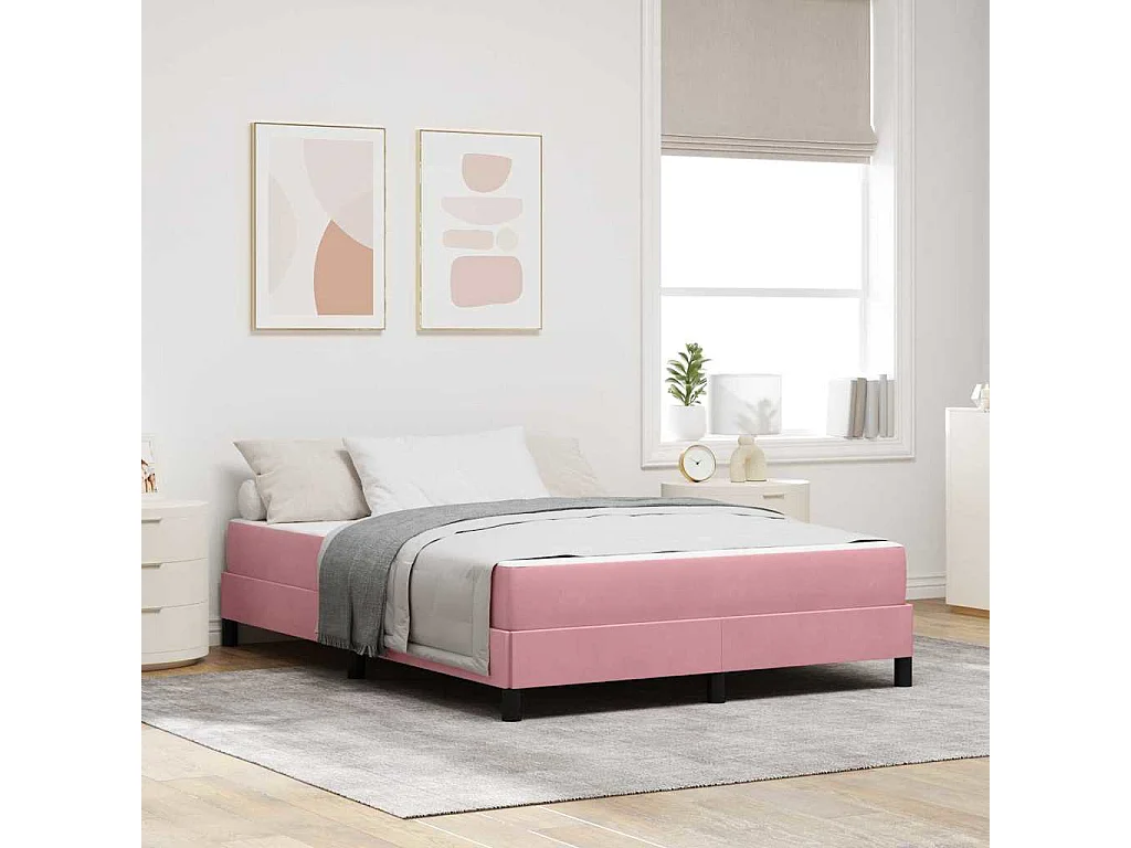 Cama con somier y colchón Rose 160 x 200 cm Terciopelo