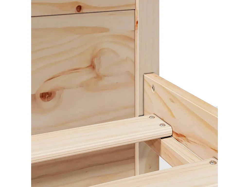 Struttura letto senza materasso 150x200 cm in legno massello di pino