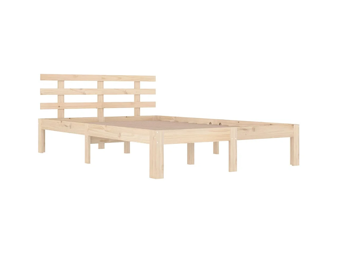 Cadre de lit sans matelas bois massif 180x200 cm