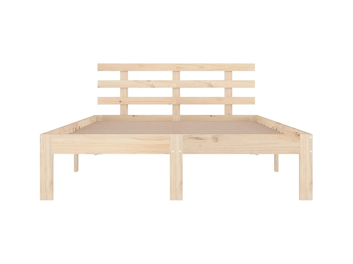 Cadre de lit sans matelas bois massif 180x200 cm