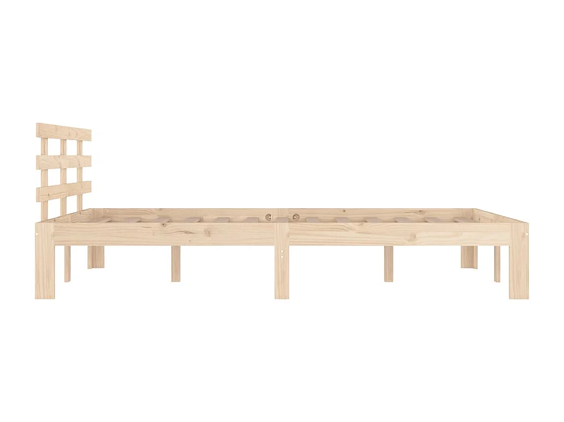 Cadre de lit sans matelas bois massif 180x200 cm