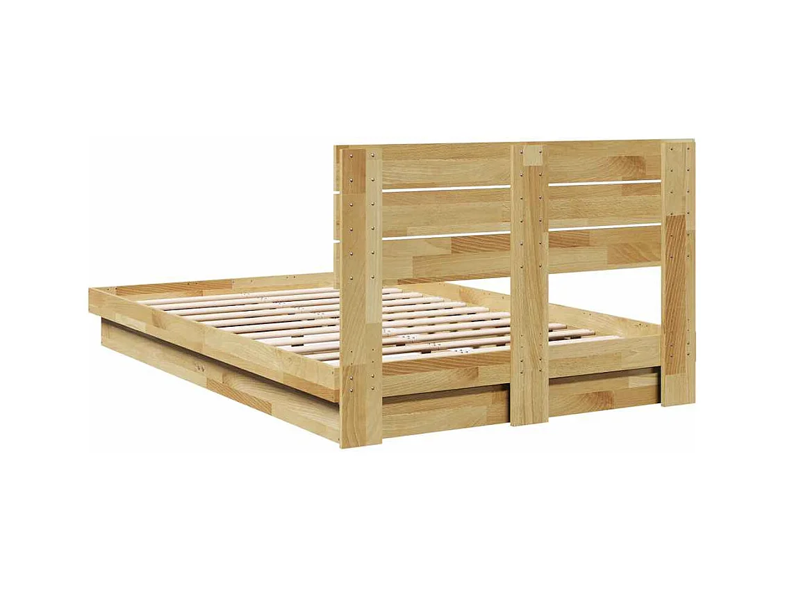 Cadre de lit avec tête de lit sans matelas 120x200 cm