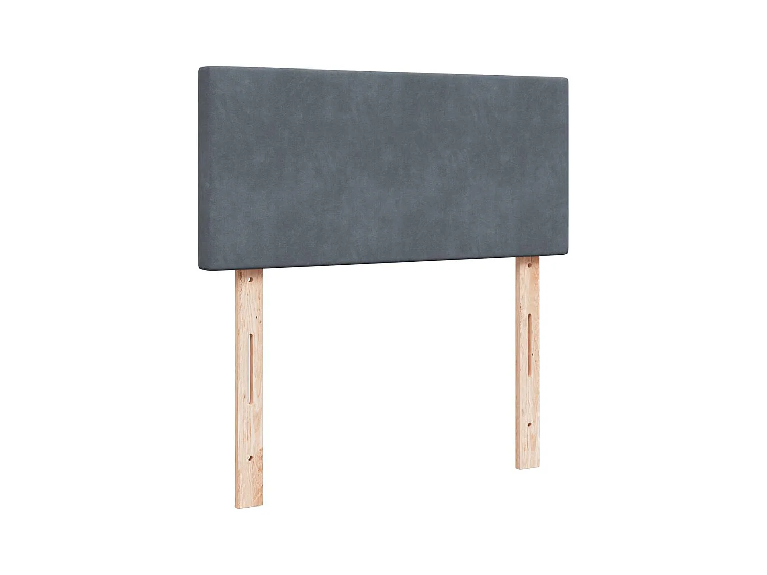 Lattenbodem en matras Donkergrijs 90x200 cm Fluweel