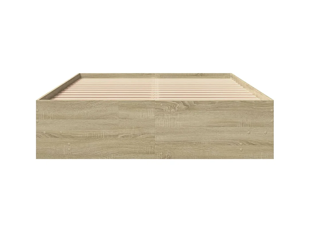 Bettgestell aus Sonoma-Eiche ohne Matratze 140x190 cm