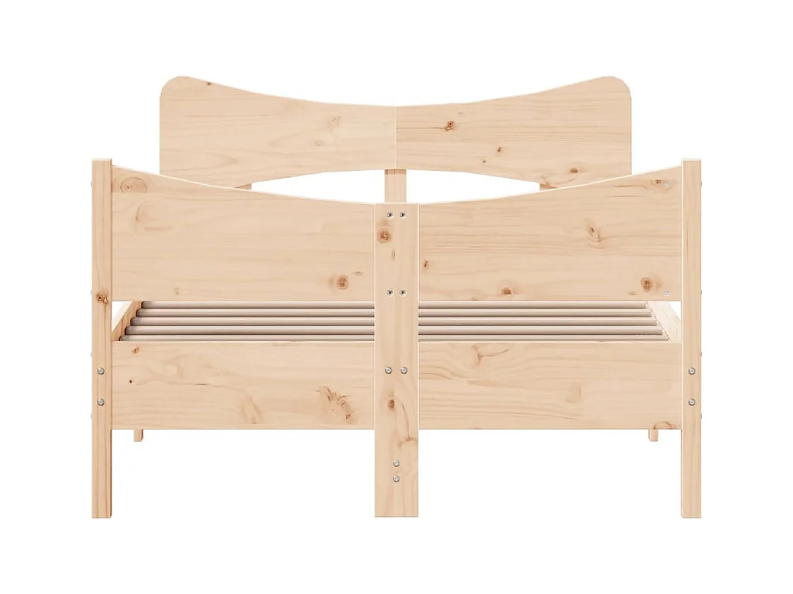 Bedframe zonder matras 120x190 cm massief grenenhout