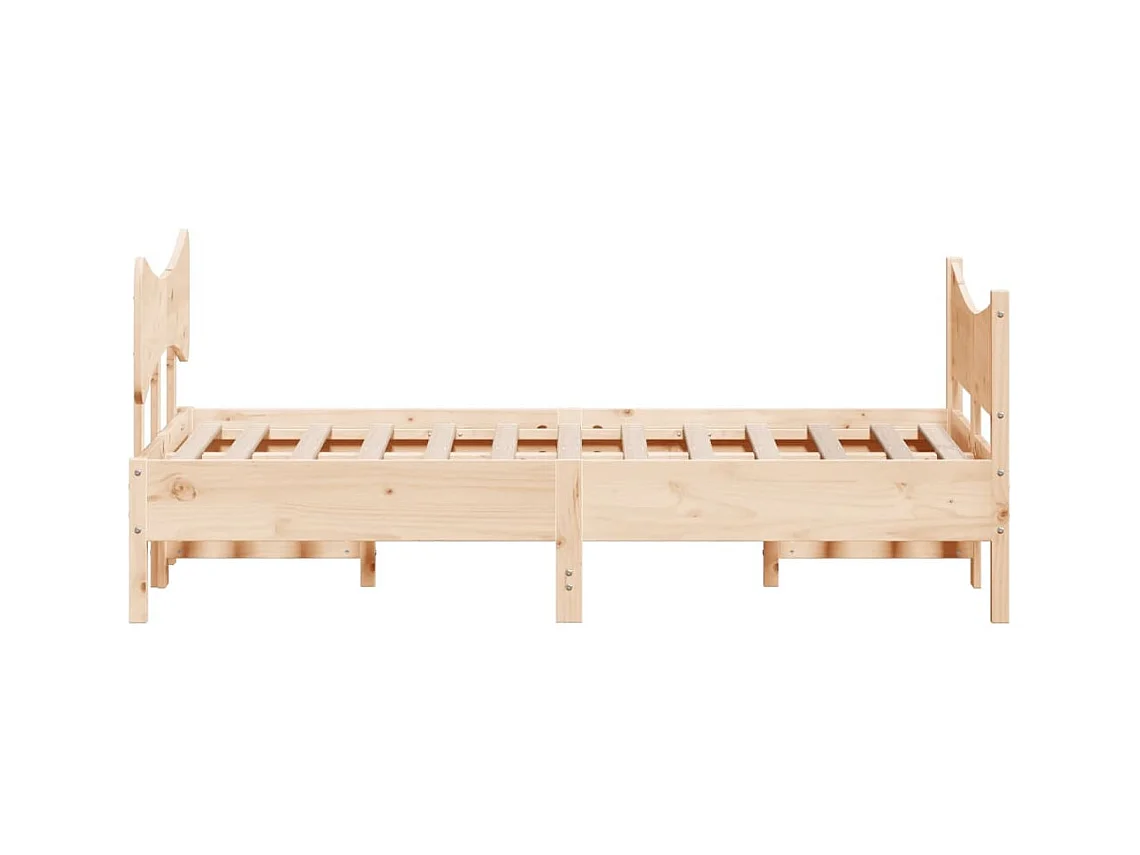 Bedframe zonder matras 120x190 cm massief grenenhout