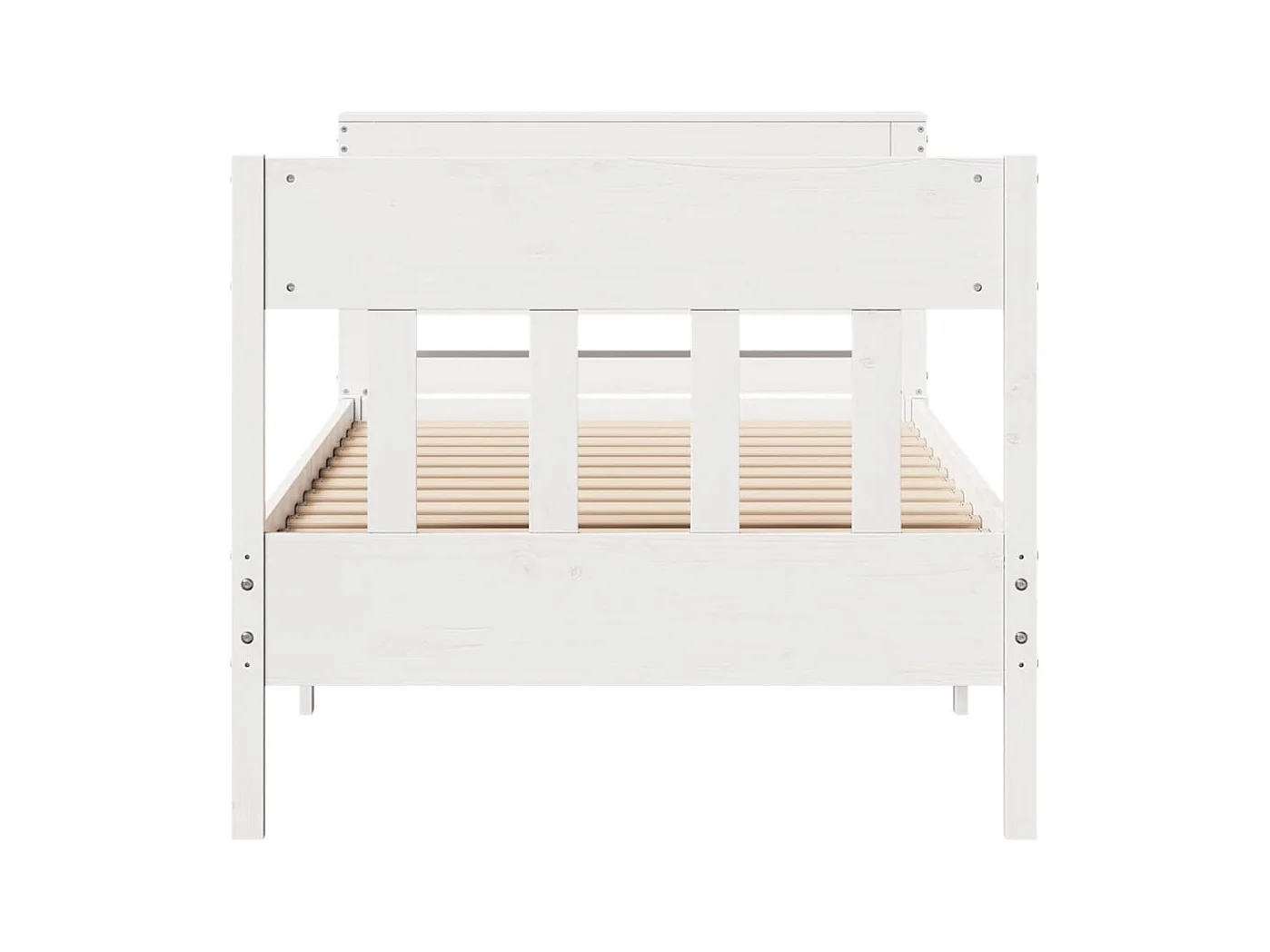 Bedframe zonder matras wit 90x190 cm massief grenenhout