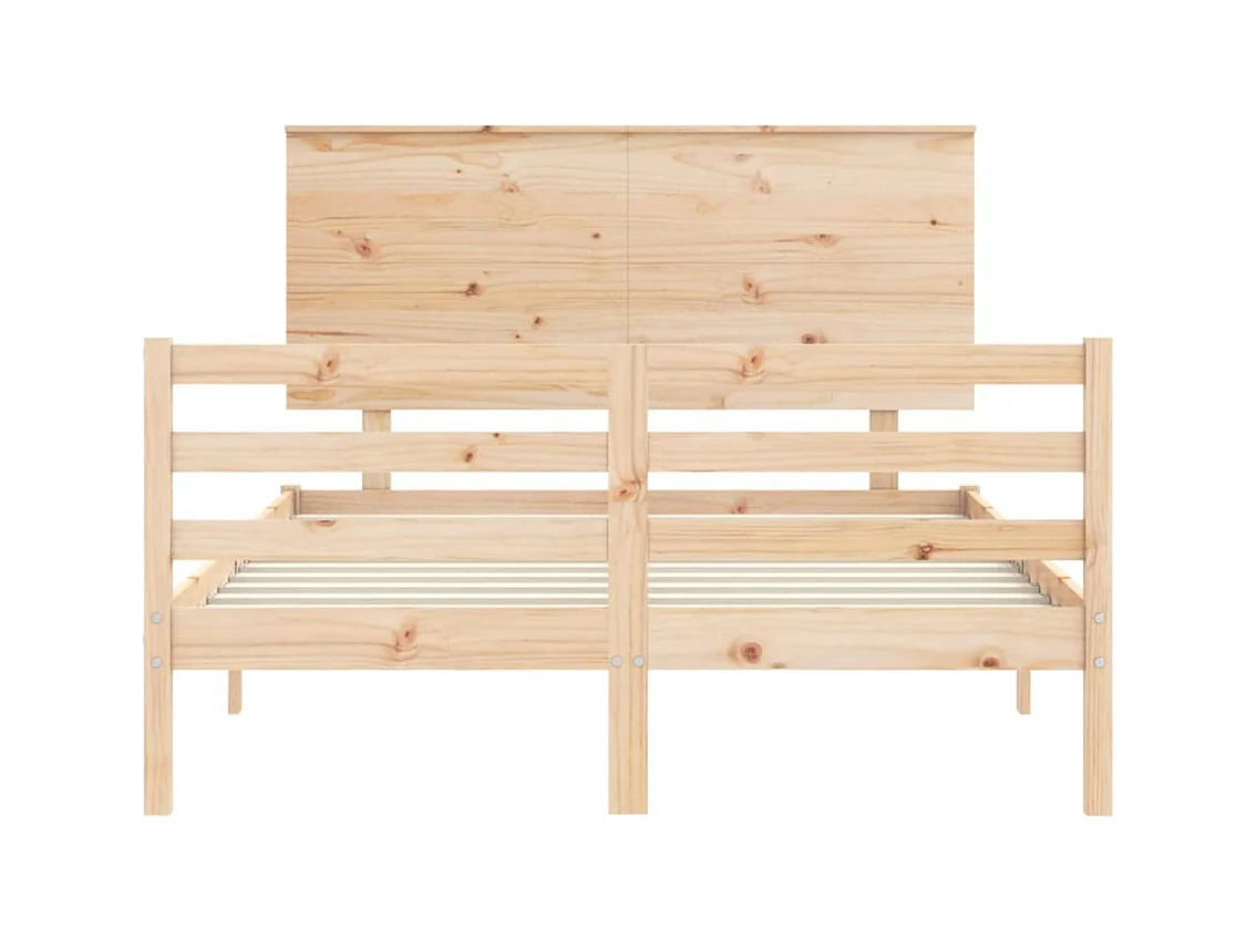 Bedframe zonder matras 140x200 cm massief hout